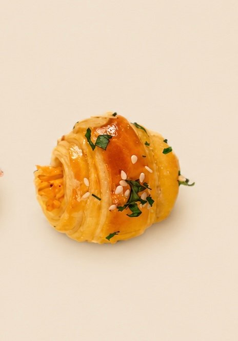 Mini croissant · Frango